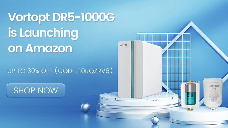 Vortopt DR5 RO Water Filter is officially on sale now after successful kickstarter funding