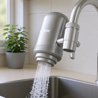 T2 NSF Certified Faucet Water Filter for Sink - Mount Tap Water Filtration System for Kitchen,Tub,Reduces Odor, Chlorine and Bad Taste(1 Filter Included),Vortopt