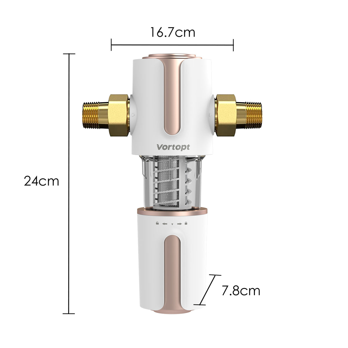 Q700 Spin Down Sediment Filter - Automatic Backwash Cleaning, Vortopt - Vortopt