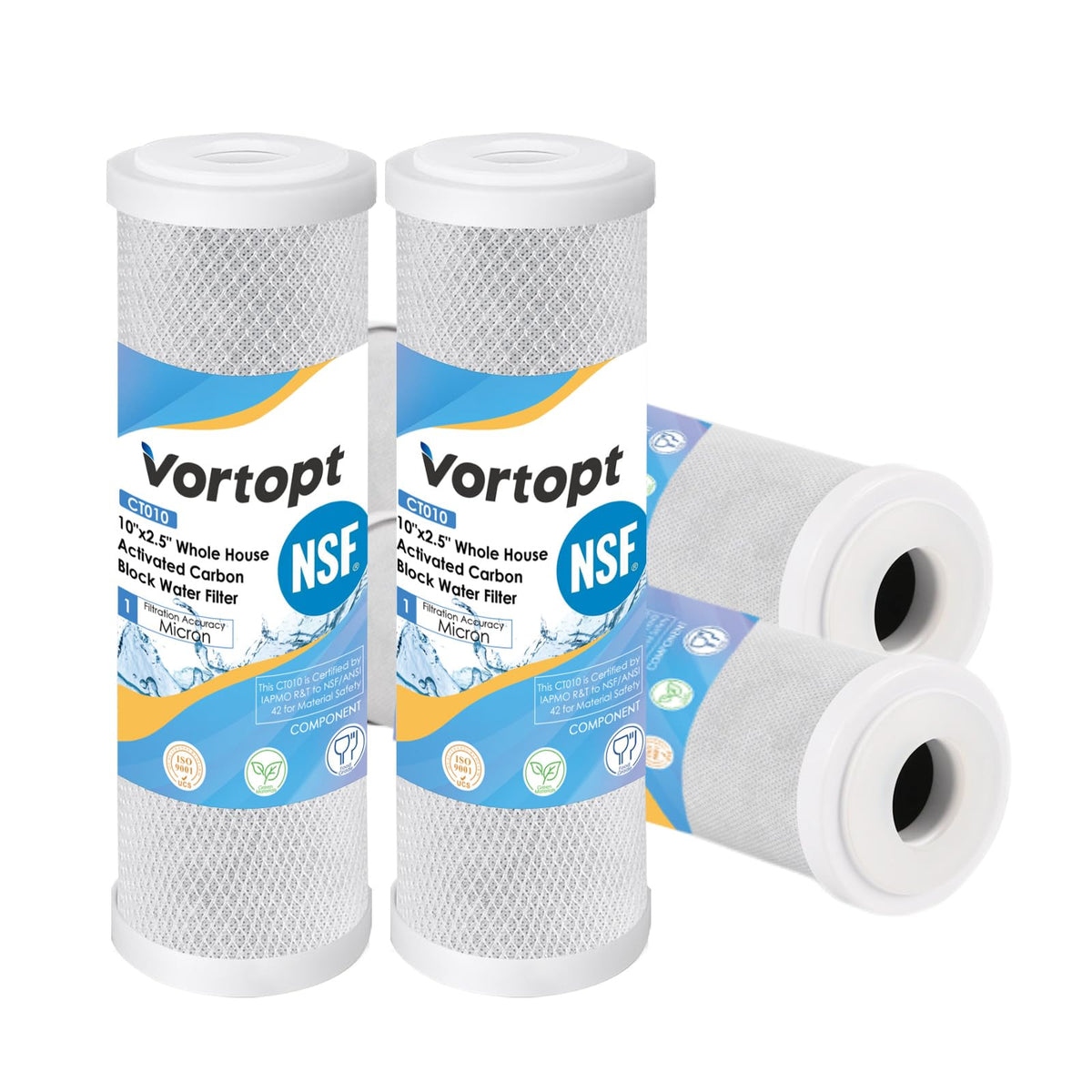 4CTO-10 Replacement Cartridge for Any Standard RO Unit, Vortopt - Vortopt