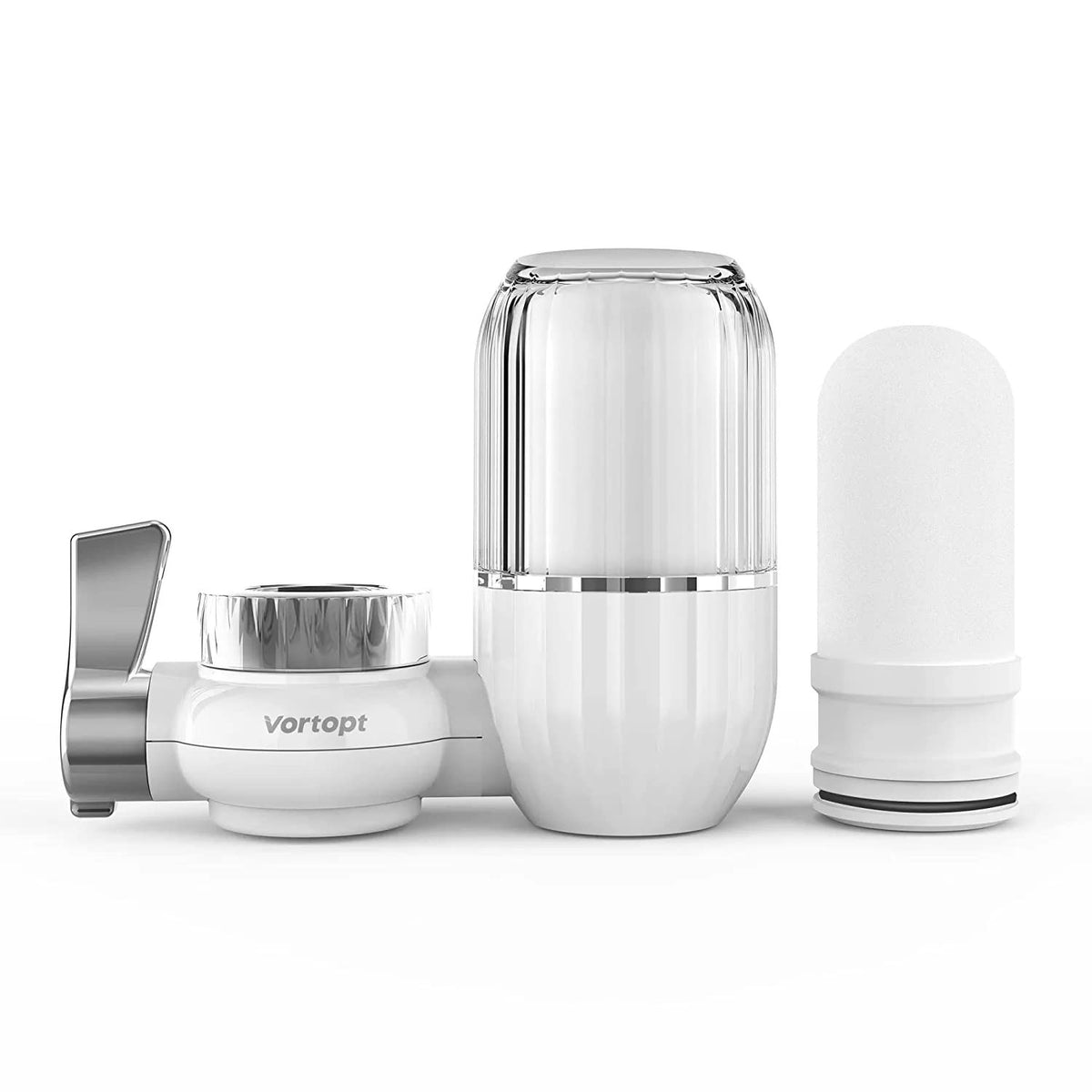 T4-ACF Faucet Water Filter with Transparent Shell, Vortopt - Vortopt