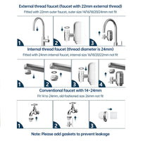 T2 NSF Certified Faucet Water Filter for Sink - Mount Tap Water Filtration System for Kitchen,Tub,Reduces Odor, Chlorine and Bad Taste(1 Filter Included),Vortopt - Vortopt